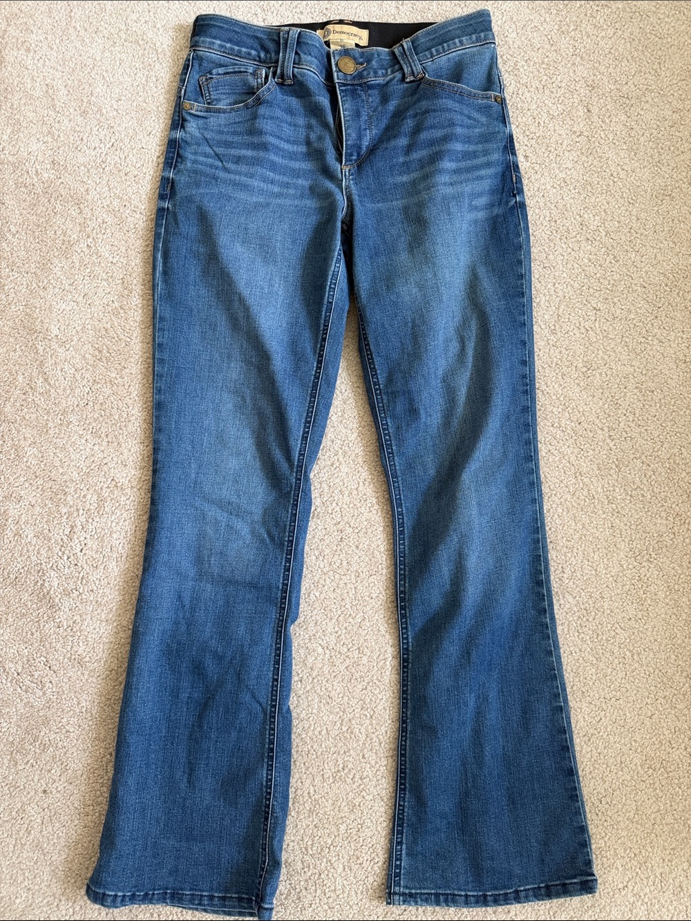 Democracy Women's Medium Blue Flare Jeans